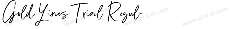 GoldLinesTrial Regul字体转换 GoldLinesTrial Regul字体转换